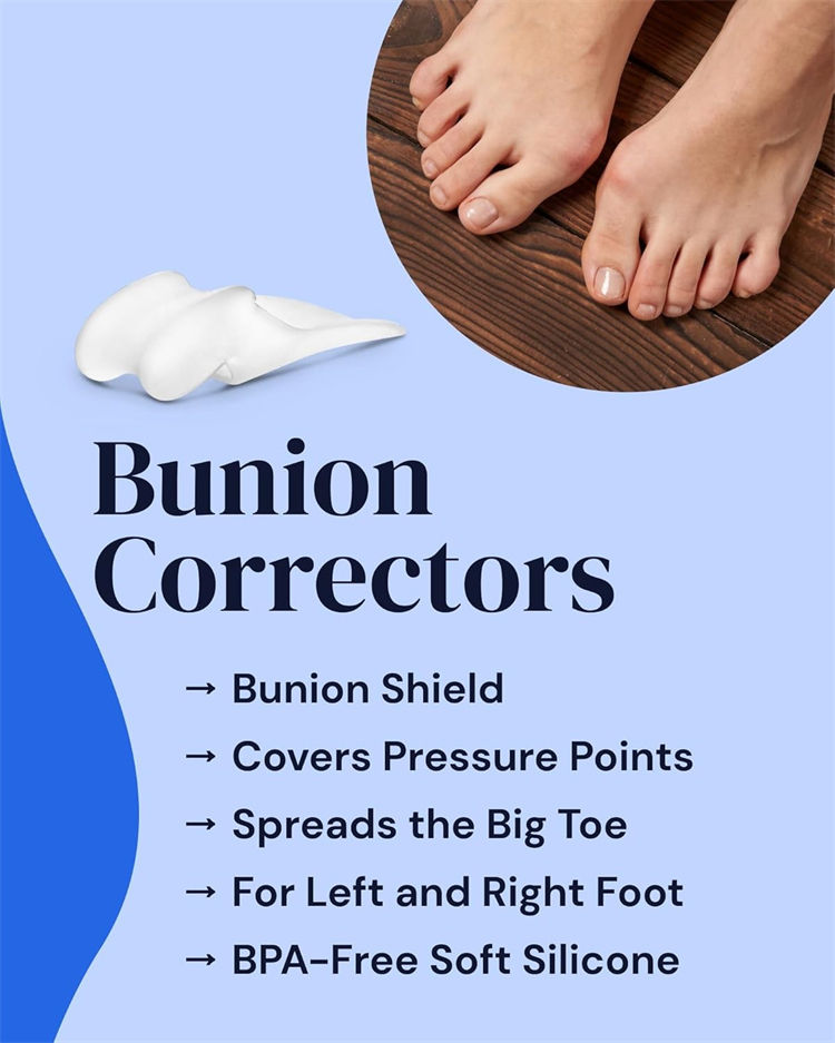 Foot thumb corrector with SEBS gel - gentle hallux valgus alignment day and night